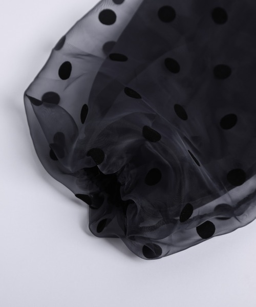 AMELY（エミリー）の「フロッキードット柄トップス（その他トップス・レディース・ブラック/ネイビー/オフホワイト・フリー）」の11枚目の写真