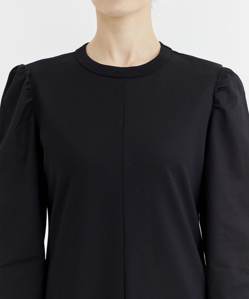 cinoh パフスリーブ　ジッパー　ワンピース CINOH/チノ】別注 PUFF SLEEVE MIDI ONE-PIECE/パフスリーブ