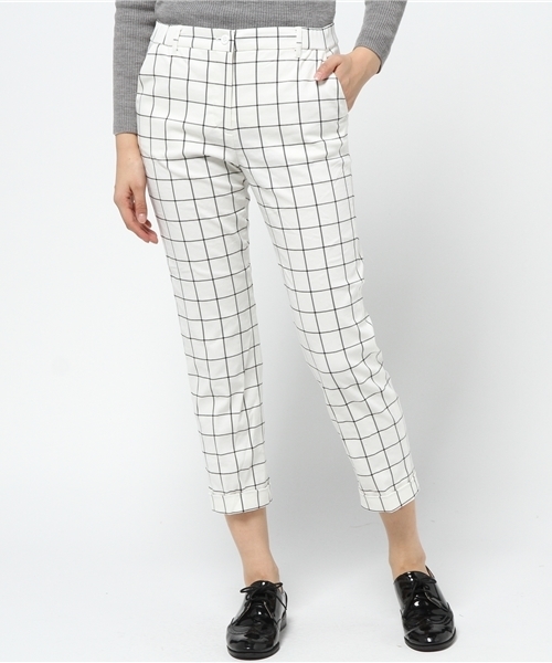 GLOBAL WORK（グローバルワーク）の「ナイロンレーヨンストレッチトラウザー/566397（その他パンツ・レディース・ホワイト/ブラウン/ネイビー/ダークネイビー/ブルー系その他/ブルー/ワインレッド/ダークブルー/その他・SMALL/MEDIUM/LARGE）」の9枚目の写真