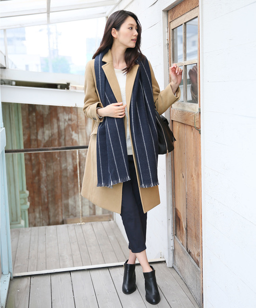 GLOBAL WORK（グローバルワーク）の「ナイロンレーヨンストレッチトラウザー/566397（その他パンツ・レディース・ホワイト/ブラウン/ネイビー/ダークネイビー/ブルー系その他/ブルー/ワインレッド/ダークブルー/その他・SMALL/MEDIUM/LARGE）」の18枚目の写真