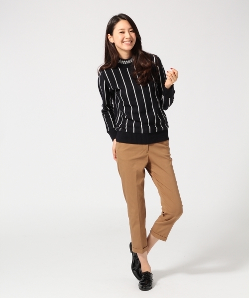 GLOBAL WORK（グローバルワーク）の「ナイロンレーヨンストレッチトラウザー/566397（その他パンツ・レディース・ホワイト/ブラウン/ネイビー/ダークネイビー/ブルー系その他/ブルー/ワインレッド/ダークブルー/その他・SMALL/MEDIUM/LARGE）」の20枚目の写真