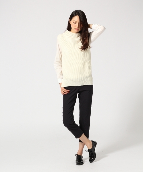 GLOBAL WORK（グローバルワーク）の「ナイロンレーヨンストレッチトラウザー/566397（その他パンツ・レディース・ホワイト/ブラウン/ネイビー/ダークネイビー/ブルー系その他/ブルー/ワインレッド/ダークブルー/その他・SMALL/MEDIUM/LARGE）」の13枚目の写真