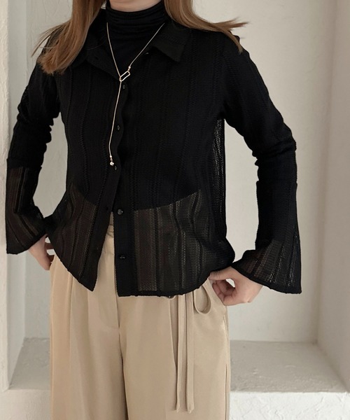 apres jour clair レースシャツ　ブラウス セール】【apres jour clair】レースシャツ【ZOZOTOWN限定