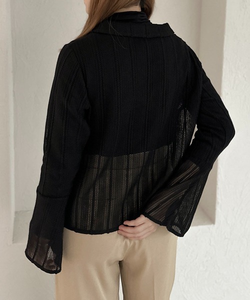 apres jour clair(アプレジュールクレア)の「【apres jour clair】レースシャツ【ZOZOTOWN限定アイテム】(シャツ/ブラウス・レディース・ブラウン系その他/アイボリー/ブラック・フリー/X-LARGE)」の13枚目の写真