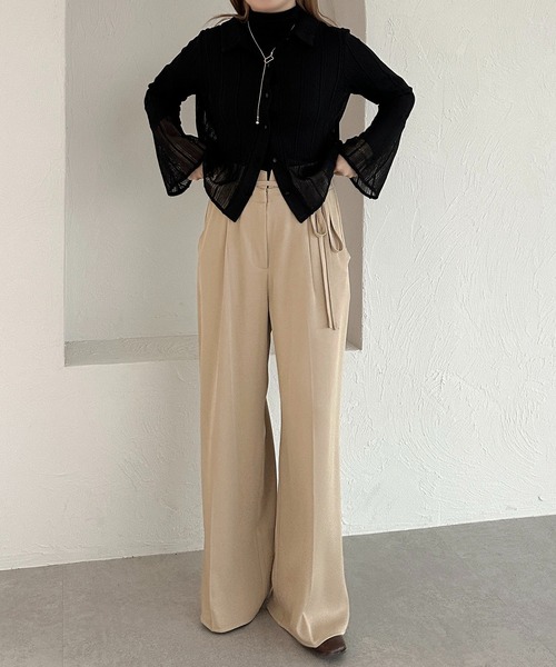 apres jour clair(アプレジュールクレア)の「【apres jour clair】レースシャツ【ZOZOTOWN限定アイテム】(シャツ/ブラウス・レディース・ブラウン系その他/アイボリー/ブラック・フリー/X-LARGE)」の14枚目の写真