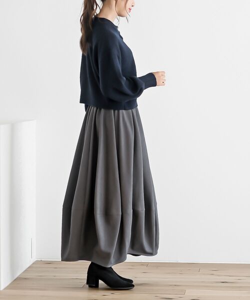 rps（アールピーエス）の「多釦ショート丈ニットカーディガン（カーディガン/ボレロ・レディース・アイボリー/ブラック/ダークネイビー/ボルドー・フリー）」の16枚目の写真