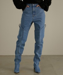 PRANK PROJECT | 【23WINTER PRE ORDER】デニムサイハイブーツパンツ / Denim Thigh High Boots Pants(デニムパンツ)