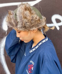 無地アビエーター ダック地パイロットキャップ