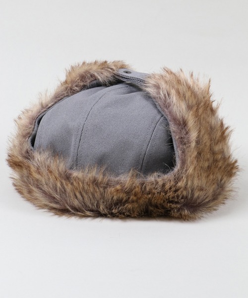 SPINNS（スピンズ）の「無地アビエーター ダック地パイロットキャップ（キャップ・メンズ・キャメル/カーキ/ブラック/オフホワイト/グレー・ONESIZE）」の10枚目の写真