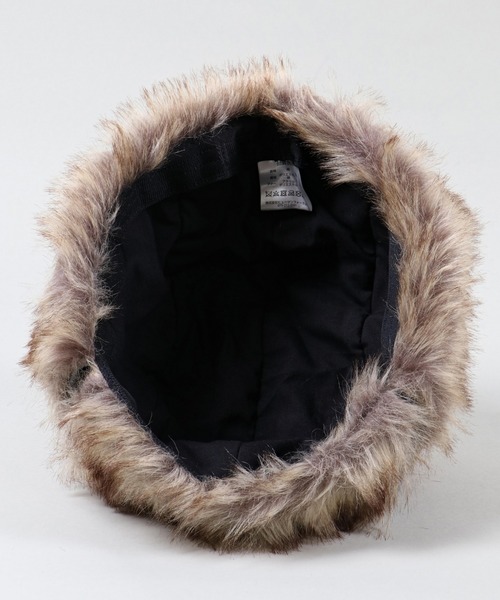 SPINNS（スピンズ）の「無地アビエーター ダック地パイロットキャップ（キャップ・メンズ・キャメル/カーキ/ブラック/オフホワイト/グレー・ONESIZE）」の12枚目の写真