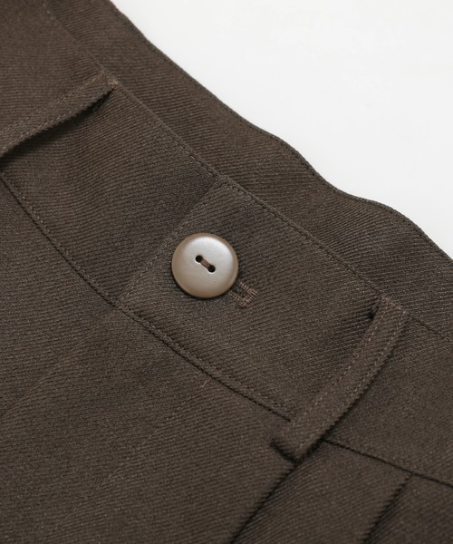 nouvellemoi（ヌーベルモイ）の「ハイウエストウールライクカラータックスラックス（スラックス・レディース・ブラック/ブラウン系その他/アイボリー/グレー・M/L/S）」の18枚目の写真