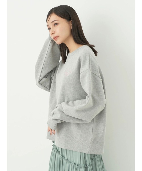 earth music&ecology（アースミュージックアンドエコロジー）の「アソートロゴスウェット(グレー)（スウェット・レディース・杢グレー・FREE）」の3枚目の写真
