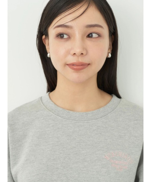 earth music&ecology（アースミュージックアンドエコロジー）の「アソートロゴスウェット(グレー)（スウェット・レディース・杢グレー・FREE）」の5枚目の写真