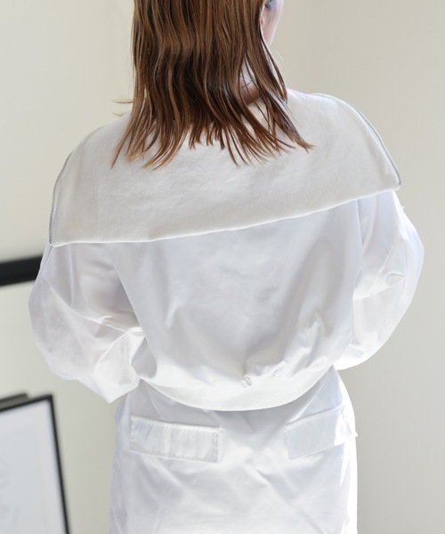 ULEULA（ウルア）の「ハーフZIPショートプルオーバー＋カーゴスカート/セットアップ（セットアップ・レディース・カーキ/ブラック/ホワイト・FREE）」の13枚目の写真