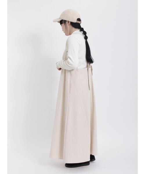 Samansa Mos2（サマンサ モスモス）の「ツイルジャンパースカート（ワンピース・レディース・カーキ/キナリ/ブラック・F）」の10枚目の写真