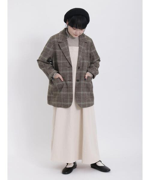 Samansa Mos2（サマンサ モスモス）の「ツイルジャンパースカート（ワンピース・レディース・カーキ/キナリ/ブラック・F）」の11枚目の写真