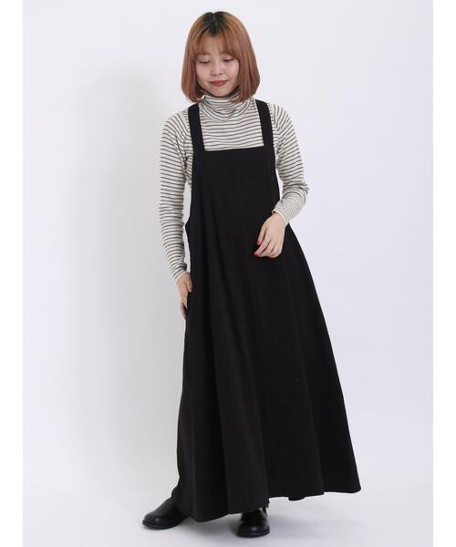 Samansa Mos2（サマンサ モスモス）の「ツイルジャンパースカート（ワンピース・レディース・カーキ/キナリ/ブラック・F）」の13枚目の写真