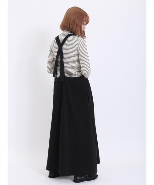 Samansa Mos2（サマンサ モスモス）の「ツイルジャンパースカート（ワンピース・レディース・カーキ/キナリ/ブラック・F）」の15枚目の写真