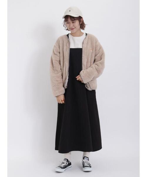 Samansa Mos2（サマンサ モスモス）の「ツイルジャンパースカート（ワンピース・レディース・カーキ/キナリ/ブラック・F）」の20枚目の写真