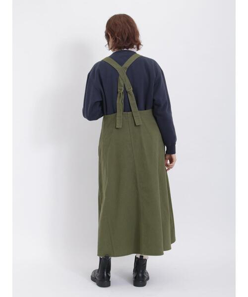 Samansa Mos2（サマンサ モスモス）の「ツイルジャンパースカート（ワンピース・レディース・カーキ/キナリ/ブラック・F）」の22枚目の写真