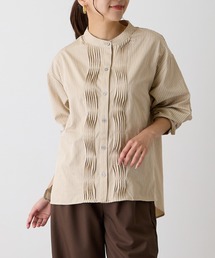 OWLSPALE | ストライプピンタックシャツ(シャツ/ブラウス)