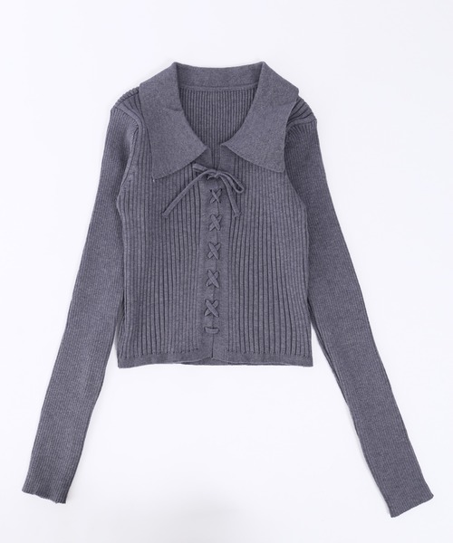 PHILLY（フィリー）の「WC/レースアップエリツキニット（ニット/セーター・レディース・ブラウン/グレー/ブラック・FREE）」の15枚目の写真