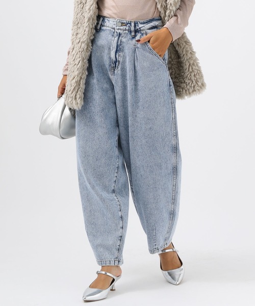 BAYFLOW(ベイフロー)の「カーブジーンズ24(デニムパンツ・レディース・イエロー/ピンク/サックスブルー/ブラック・SMALL/MEDIUM/LARGE/X-SMALL)」の5枚目の写真