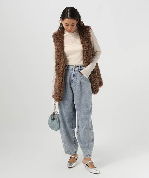 BAYFLOW(ベイフロー)の「カーブジーンズ24(デニムパンツ・レディース・イエロー/ピンク/サックスブルー/ブラック・SMALL/MEDIUM/LARGE/X-SMALL)」の20枚目の写真