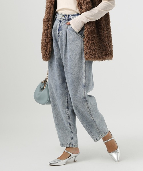 BAYFLOW(ベイフロー)の「カーブジーンズ24(デニムパンツ・レディース・イエロー/ピンク/サックスブルー/ブラック・SMALL/MEDIUM/LARGE/X-SMALL)」の21枚目の写真