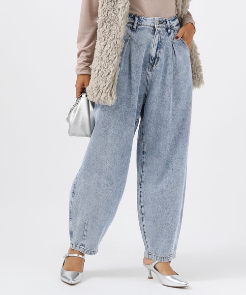 BAYFLOW(ベイフロー)の「カーブジーンズ24(デニムパンツ・レディース・イエロー/ピンク/サックスブルー/ブラック・SMALL/MEDIUM/LARGE/X-SMALL)」の6枚目の写真