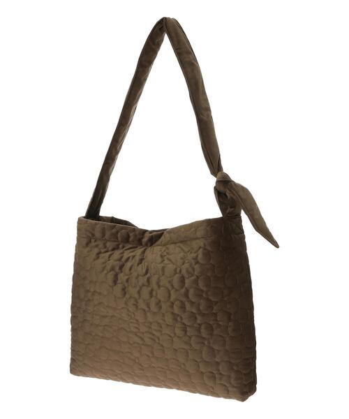 Samansa Mos2(サマンサ モスモス)の「花キルトショルダーバッグ(ハンドバッグ・レディース・ブラウン/オフホワイト・F)」の9枚目の写真