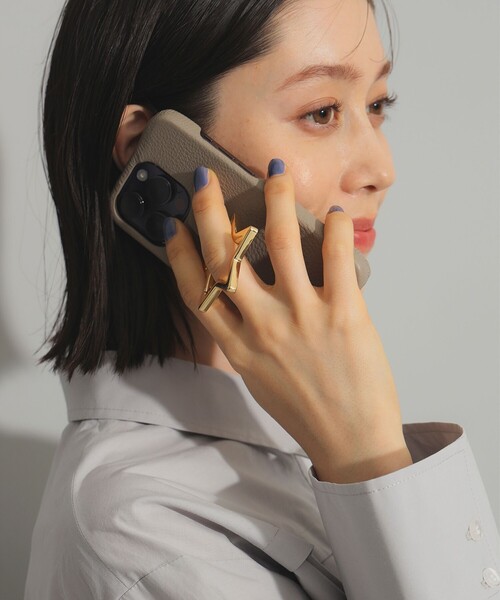 Ray BEAMS（レイビームス）の「【WEB限定】Hashibami / iphone15pro カバーリング付きケース スター（スマホケース/カバー・レディース・イエロー系その他4/ブラック/サックスブルー/グレー・ONE SIZE）」の5枚目の写真