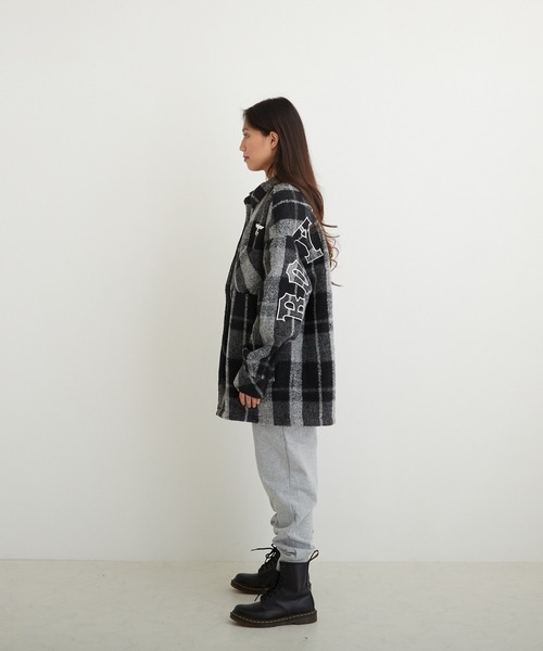 BOY LONDON（ボーイロンドン）の「【BOY LONDON】SHAGGY CHECK COACH JACKET（ブルゾン・メンズ・ブラック・L/M/S）」の17枚目の写真