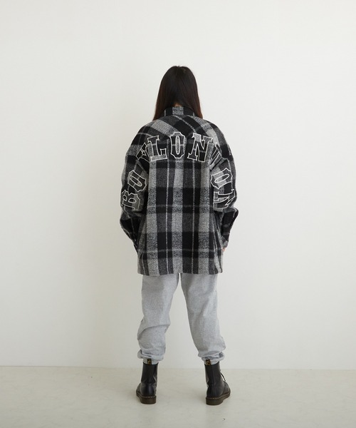 BOY LONDON（ボーイロンドン）の「【BOY LONDON】SHAGGY CHECK COACH JACKET（ブルゾン・メンズ・ブラック・L/M/S）」の18枚目の写真
