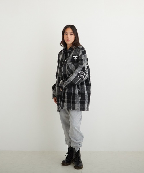 BOY LONDON（ボーイロンドン）の「【BOY LONDON】SHAGGY CHECK COACH JACKET（ブルゾン・メンズ・ブラック・L/M/S）」の19枚目の写真