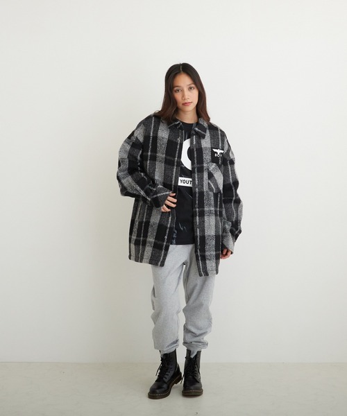 BOY LONDON（ボーイロンドン）の「【BOY LONDON】SHAGGY CHECK COACH JACKET（ブルゾン・メンズ・ブラック・L/M/S）」の20枚目の写真