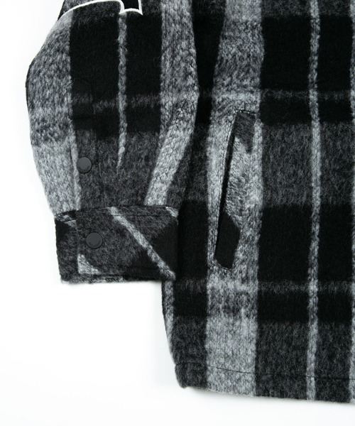 BOY LONDON（ボーイロンドン）の「【BOY LONDON】SHAGGY CHECK COACH JACKET（ブルゾン・メンズ・ブラック・L/M/S）」の2枚目の写真