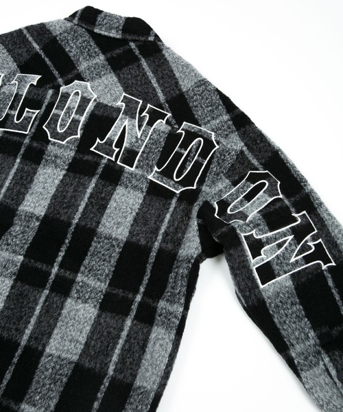 BOY LONDON（ボーイロンドン）の「【BOY LONDON】SHAGGY CHECK COACH JACKET（ブルゾン・メンズ・ブラック・L/M/S）」の4枚目の写真