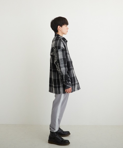 BOY LONDON（ボーイロンドン）の「【BOY LONDON】SHAGGY CHECK COACH JACKET（ブルゾン・メンズ・ブラック・L/M/S）」の8枚目の写真