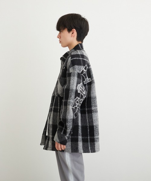 BOY LONDON（ボーイロンドン）の「【BOY LONDON】SHAGGY CHECK COACH JACKET（ブルゾン・メンズ・ブラック・L/M/S）」の13枚目の写真