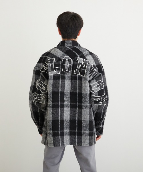 BOY LONDON（ボーイロンドン）の「【BOY LONDON】SHAGGY CHECK COACH JACKET（ブルゾン・メンズ・ブラック・L/M/S）」の14枚目の写真