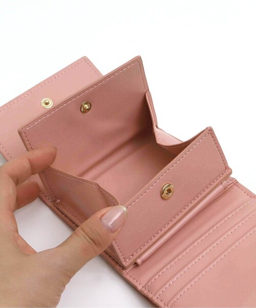 BREEZE（ブリーズ）の「合皮ボックスコインミニ財布（財布・キッズ・ブラック/オフホワイト/ピンク・FREE）」の9枚目の写真