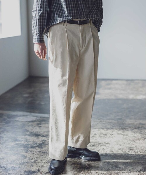 MONKEY TIME（モンキータイム）の「＜monkey time＞ コーデュロイ ワイド 2P ストレート パンツ（その他パンツ・メンズ・ナチュラル/ダークグレー・L/M/S）」の3枚目の写真