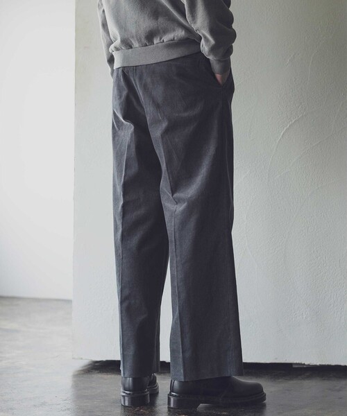 MONKEY TIME（モンキータイム）の「＜monkey time＞ コーデュロイ ワイド 2P ストレート パンツ（その他パンツ・メンズ・ナチュラル/ダークグレー・L/M/S）」の10枚目の写真