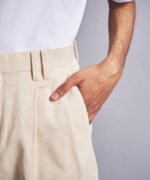 MONKEY TIME（モンキータイム）の「＜monkey time＞ コーデュロイ ワイド 2P ストレート パンツ（その他パンツ・メンズ・ナチュラル/ダークグレー・L/M/S）」の20枚目の写真