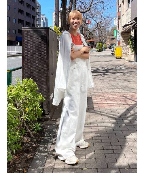 Ungrid（アングリッド）の「楊柳ビッグルーズシャツ（シャツ/ブラウス・レディース・イエロー/オフホワイト/ブルー・FREE）」の18枚目の写真