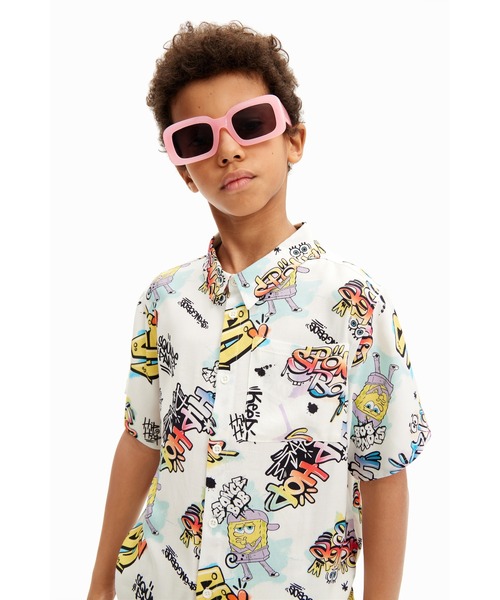 【セール】スポンジ・ボブ リゾートシャツ（シャツ/ブラウス）｜Desigual（デシグアル）