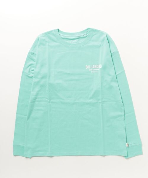 BILLABONG(ビラボン)の「【直営店限定】BILLABONG レディース LOGO LS TEE ロンT 【2024年春夏モデル】/ビラボンボーイズライクシルエットブランドロゴプリント長袖カットソー(Tシャツ/カットソー・レディース・グリーン系その他/オレンジ/ブラック/オフホワイト・MEDIUM)」の3枚目の写真