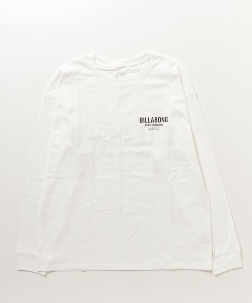 BILLABONG(ビラボン)の「【直営店限定】BILLABONG レディース LOGO LS TEE ロンT 【2024年春夏モデル】/ビラボンボーイズライクシルエットブランドロゴプリント長袖カットソー(Tシャツ/カットソー・レディース・グリーン系その他/オレンジ/ブラック/オフホワイト・MEDIUM)」の2枚目の写真