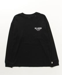 【直営店限定】BILLABONG レディース LOGO LS TEE ロンT 【2024年春夏モデル】/ビラボンボーイズライクシルエットブランドロゴプリント長袖カットソー